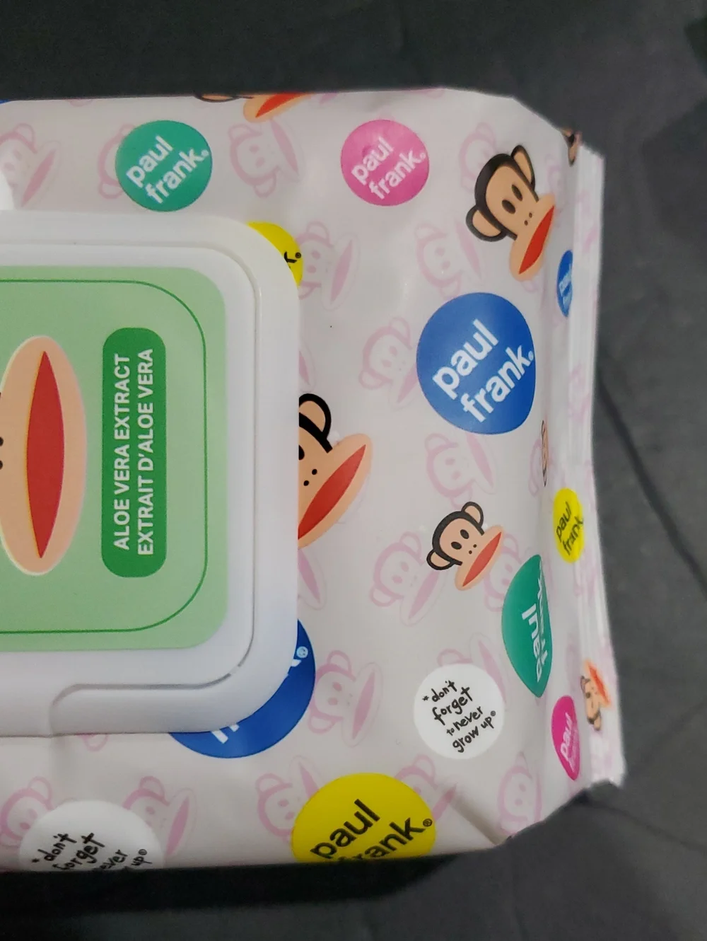 Paul Frank aloe vera extract makeup cleansing wipes 80 count brand new